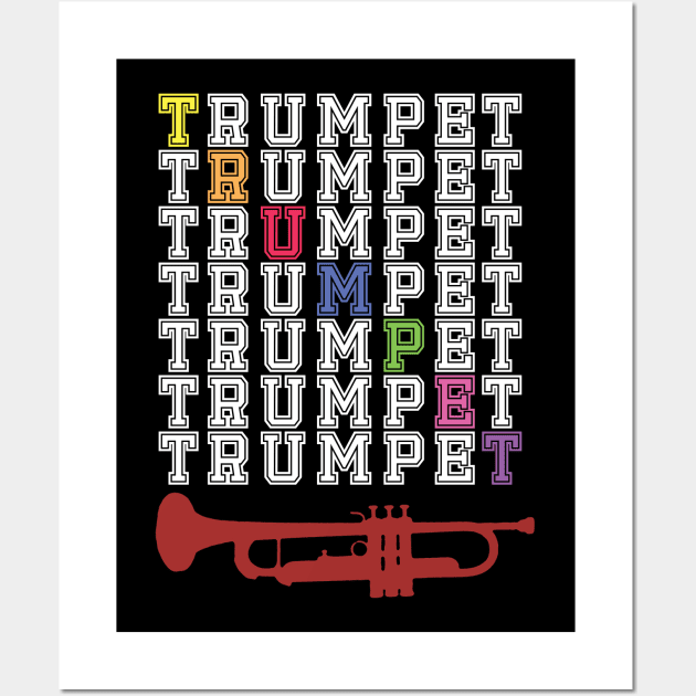 Colorful Trumpet Wall Art by DePit DeSign